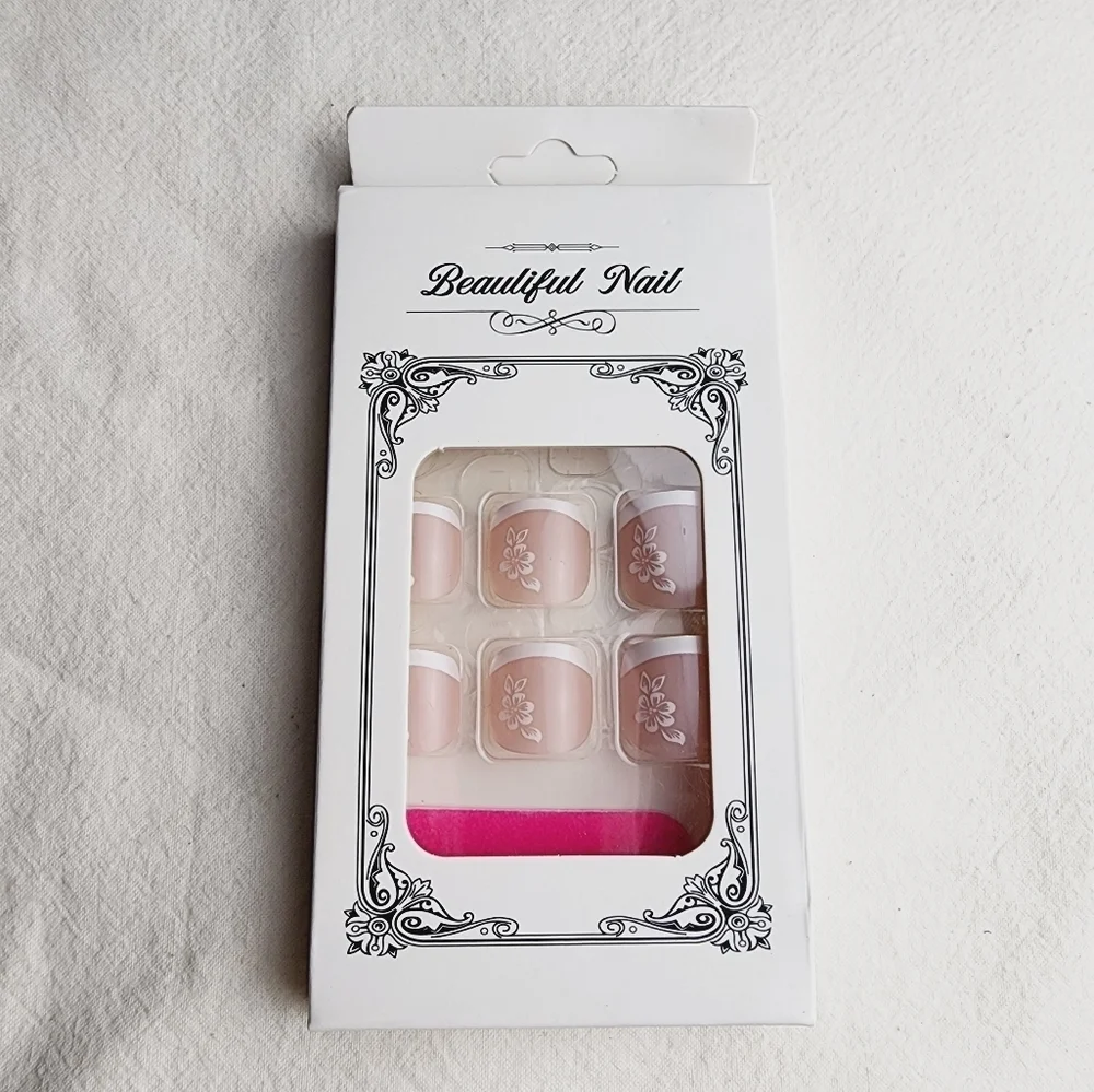 24 Pieces Fake Toe press on nails